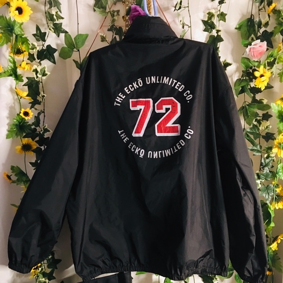 Men’s Ecko Unlimited windbreaker. Cool graphics 🖤 - Picture 7 of 7